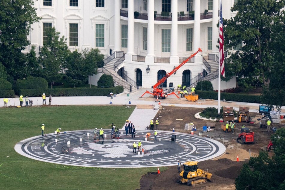 Emergency personnel rescued a construction worker at the site of Trump's White House renovation on Monday. The president has pushed for several costly construction projects since winning re-election.