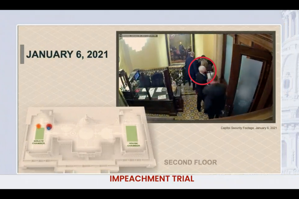 Second day of Trump impeachment trial features shocking new footage of Capitol attack