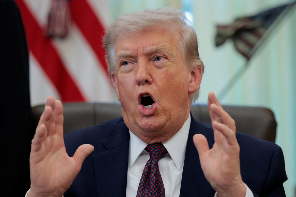 President Donald Trump issued more threats against Iran while also claiming a "new regime president" had called for a ceasefire.