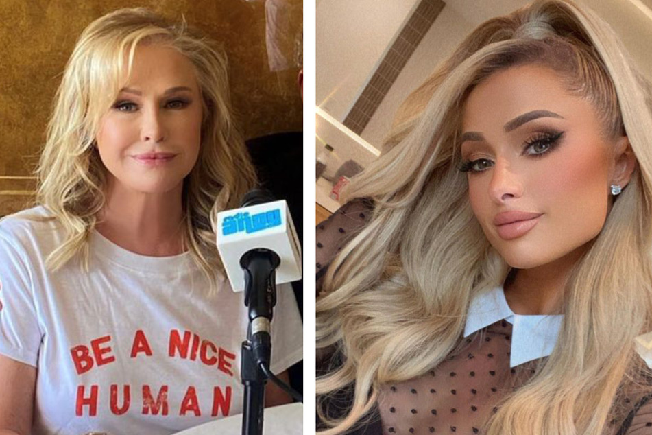 Kathy Hilton (l.) has spoken publicly about her daughter Paris Hilton's marriage and struggle to get pregnant.