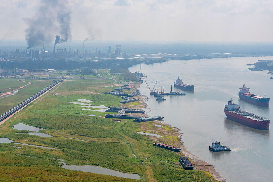 A view of one place where the Climate Corps could be put to work - the banks of the Mississippi River after Hurricane Ida.