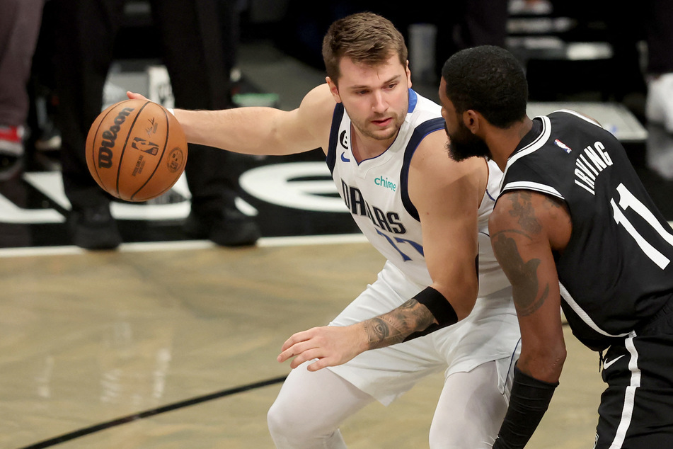 Kyrie Irving salutes "great player" Luka Doncic after Mavs beat Nets in overtime