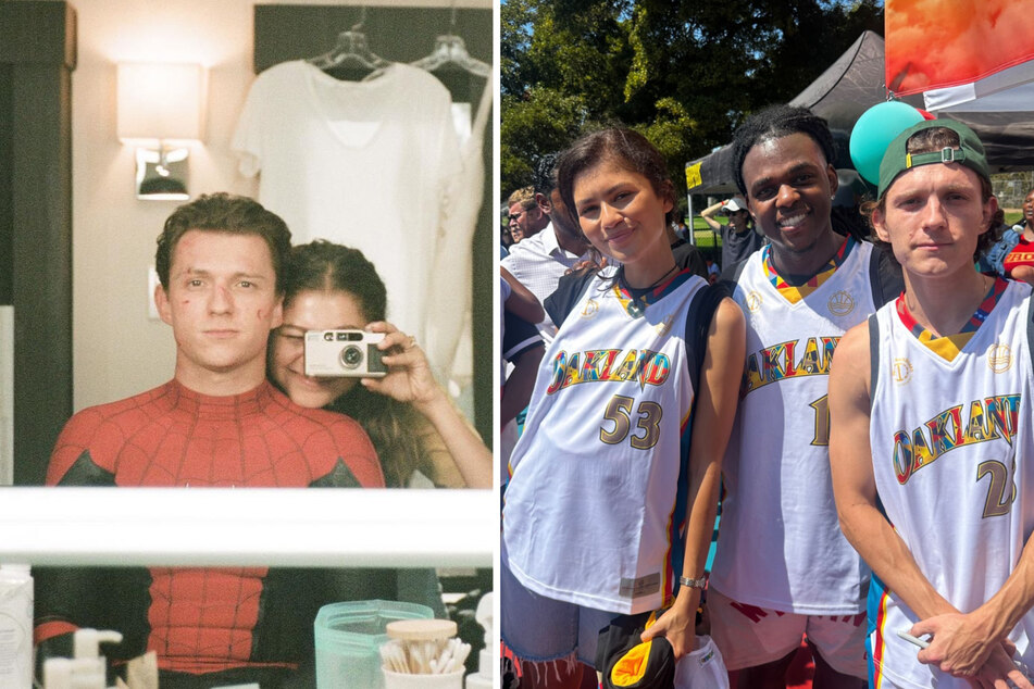 Tom Holland leads Zendaya's "all-stars" at charity basketball event