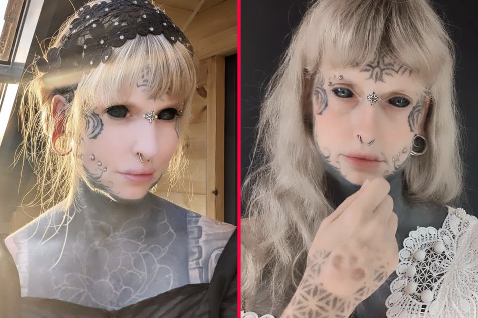 Ink addict tattoos eyeballs and embeds skull under skin: "I am the canvas"