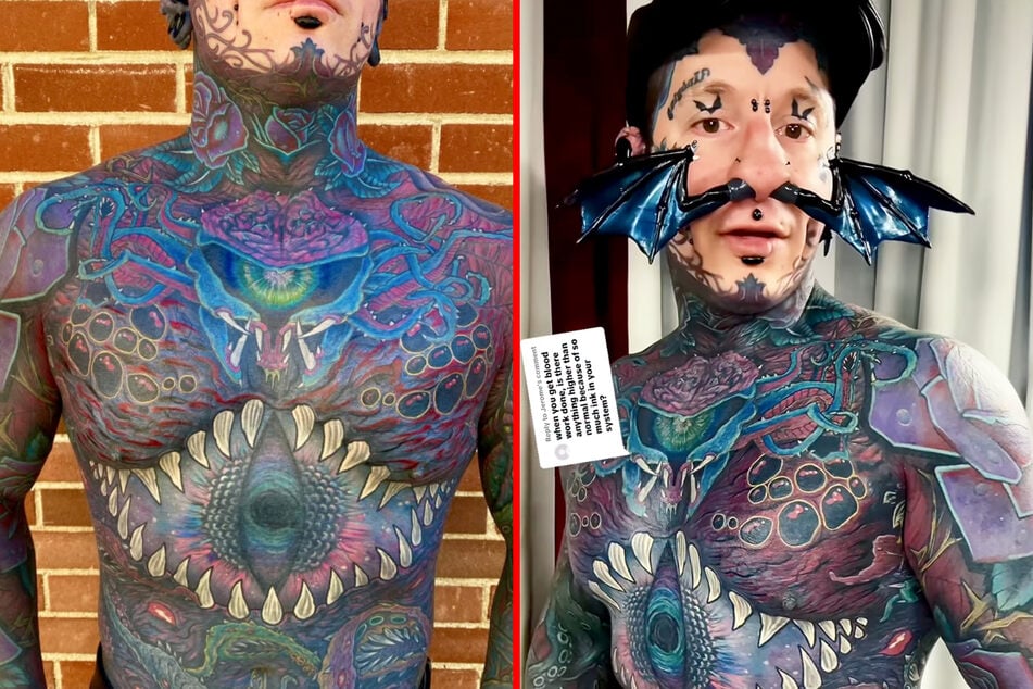 Most tattooed dad in Canada reveals health impact of extreme ink