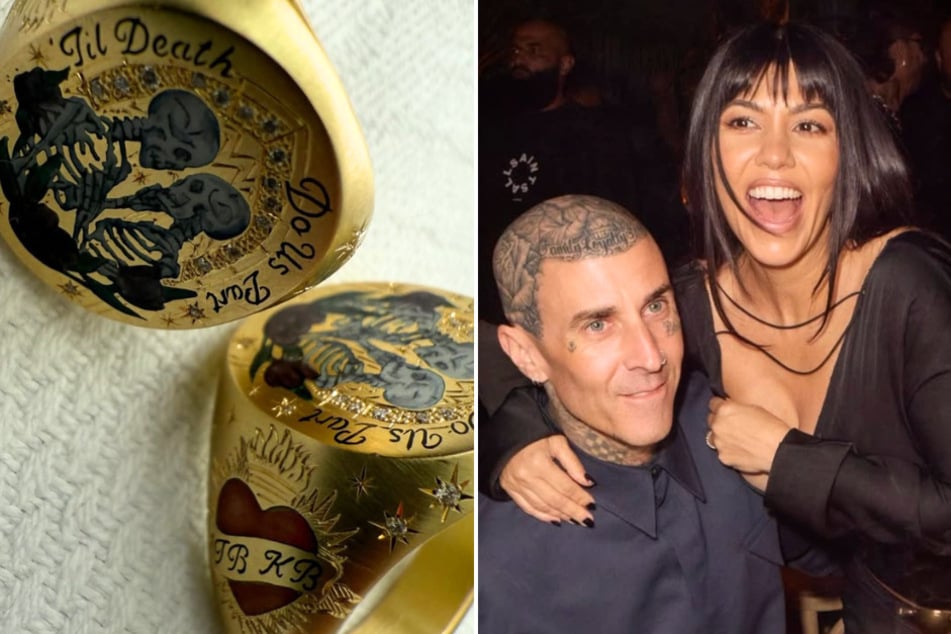 Kourtney Kardashian and Travis Barker declare "Til Death Do Us Part" with new anniversary rings