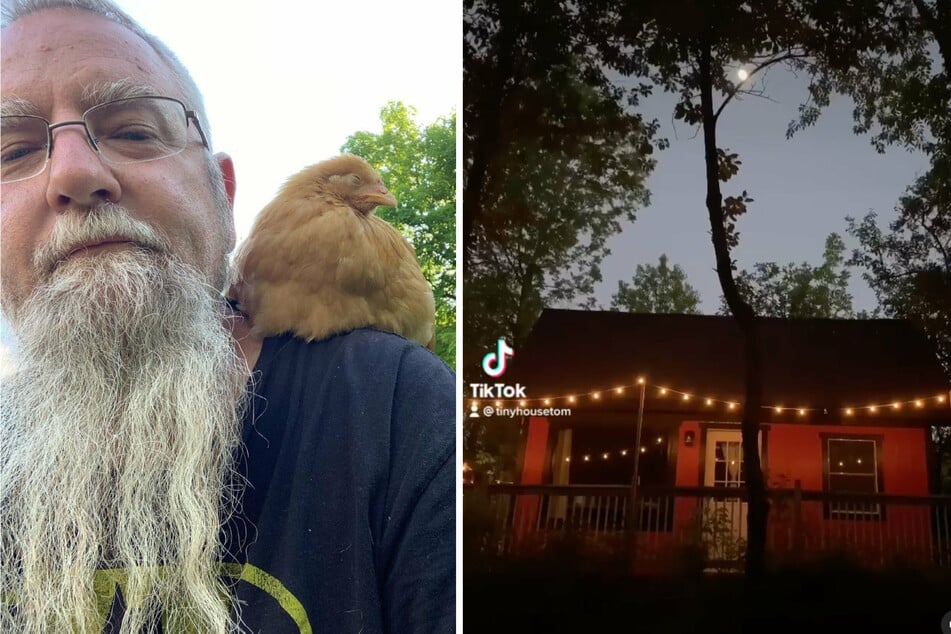 Tom may be gruff, but not when it comes to showing off his favorite chickens or one of the tiny houses he builds and rents out.