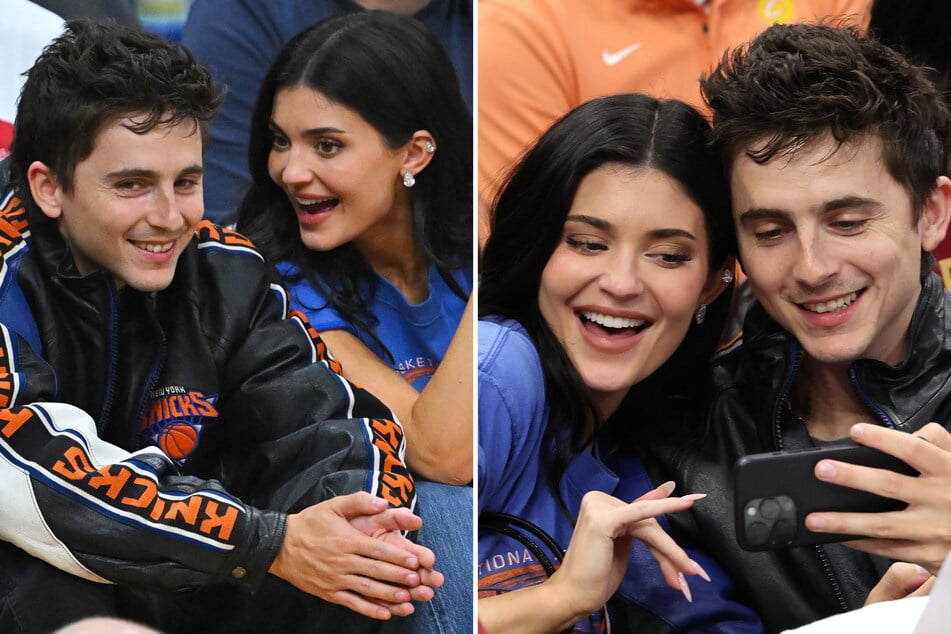 Kylie Jenner and Timothée Chalamet travel to Cleveland to see Knicks win Finals berth!