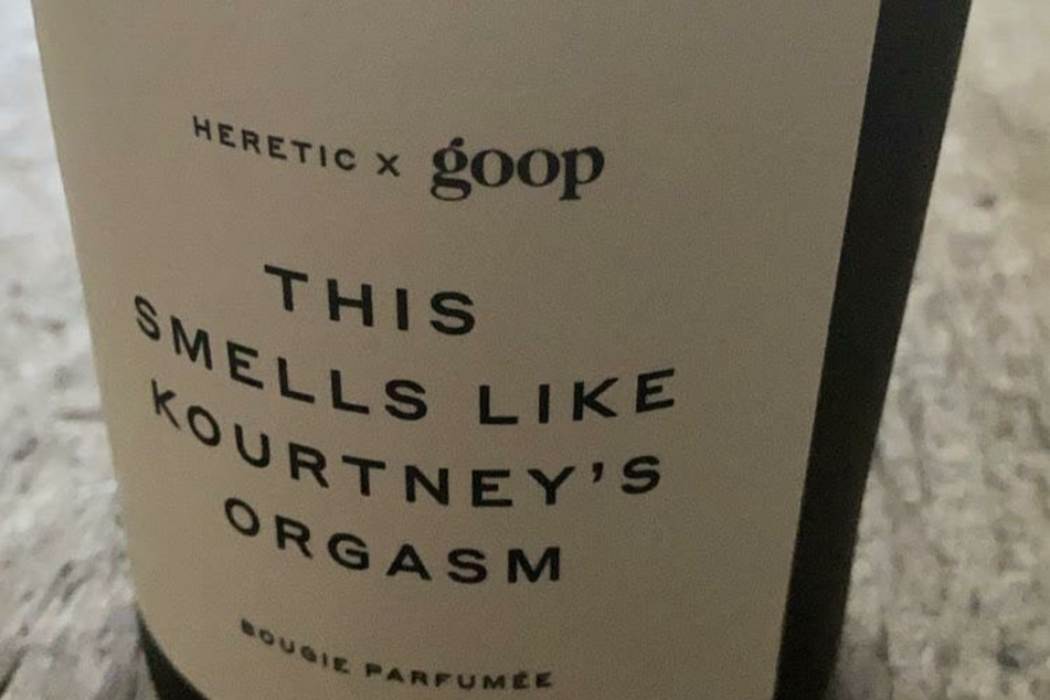 Travis Barker shared an image of the sultry candle on his Instagram on Tuesday.