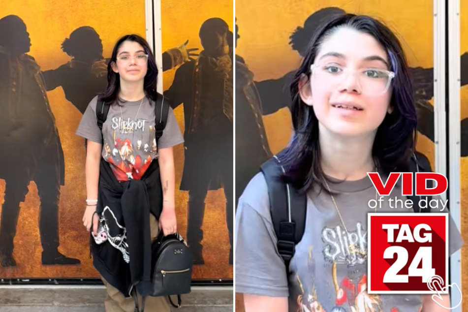 She thought she was just taking photos in front of the theater, but her parents surprised her with Broadway tickets!