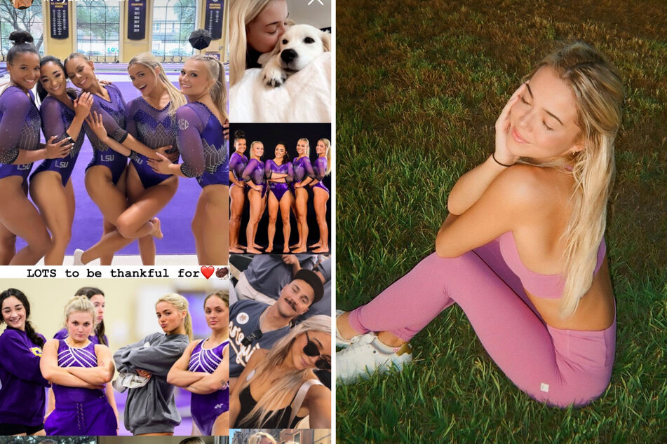 Olivia Dunne reveals what she's grateful for this Thanksgiving in adorable new post