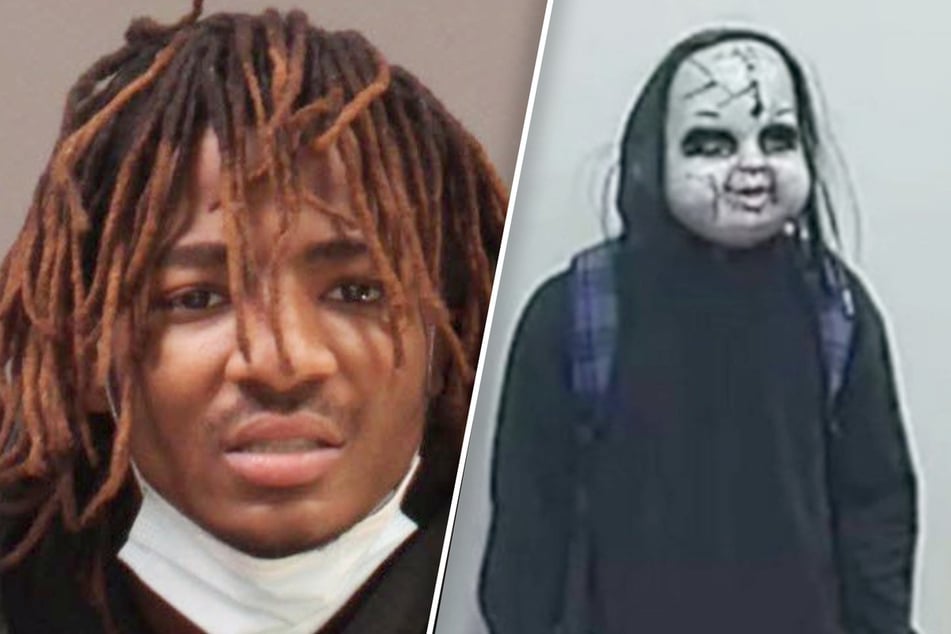 The police are certain: Zymire Hughes (22) disguised himself with a doll mask and terrorized Philadelphia.