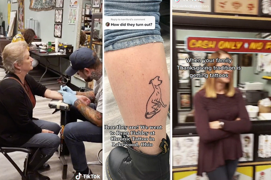 Family levels up with tattoo tradition for Thanksgiving