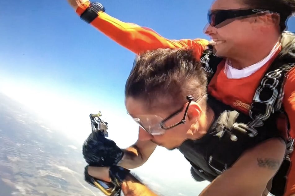 Funky Matas was also the first person to ever tattoo themselves while skydiving.