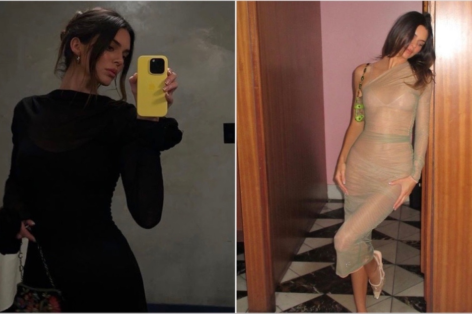 Kendall Jenner turns heads in new "naked" looks