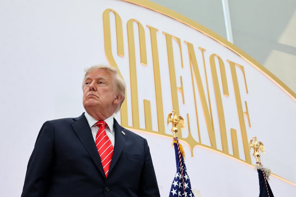 President Donald Trump at the Golden Age of American Innovation Summit at the Institute of Peace on October 08, 2026 in Washington, DC.