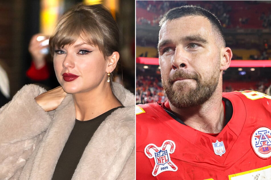 Travis Kelce (r.) revealed Taylor Swift got him the "best gift" for Christmas – but he didn't spill what it was.