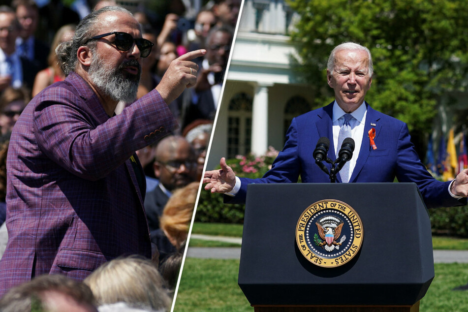 Parkland dad cuts off Biden's speech on new gun control legislation