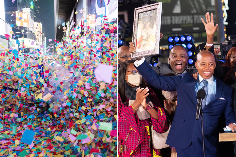 Eric Adams becomes New York’s mayor at Times Square NYE bash