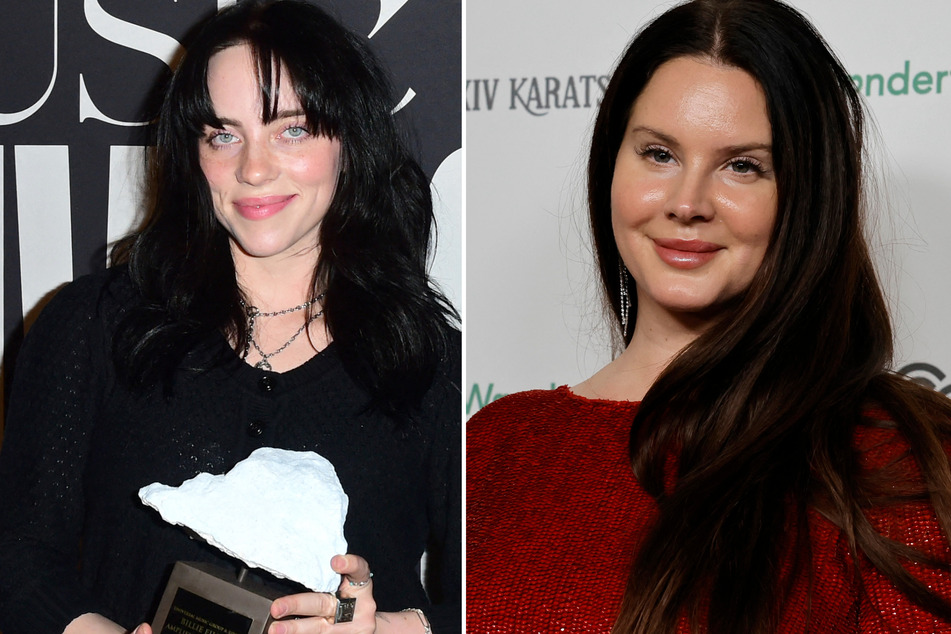 Billie Eilish (l) interviewed Lana Del Rey in a sit-down chat for Interview magazine.