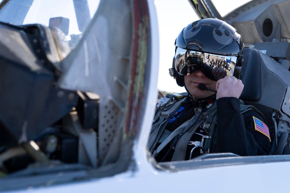 Defense Secretary Pete Hegseth lived out his childhood Star Wars dreams in a bizarre NASA stunt on Monday.