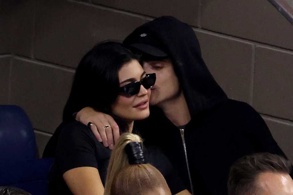 Timothée Chalamet (r) has reportedly grown close with Kylie Jenner's two children.