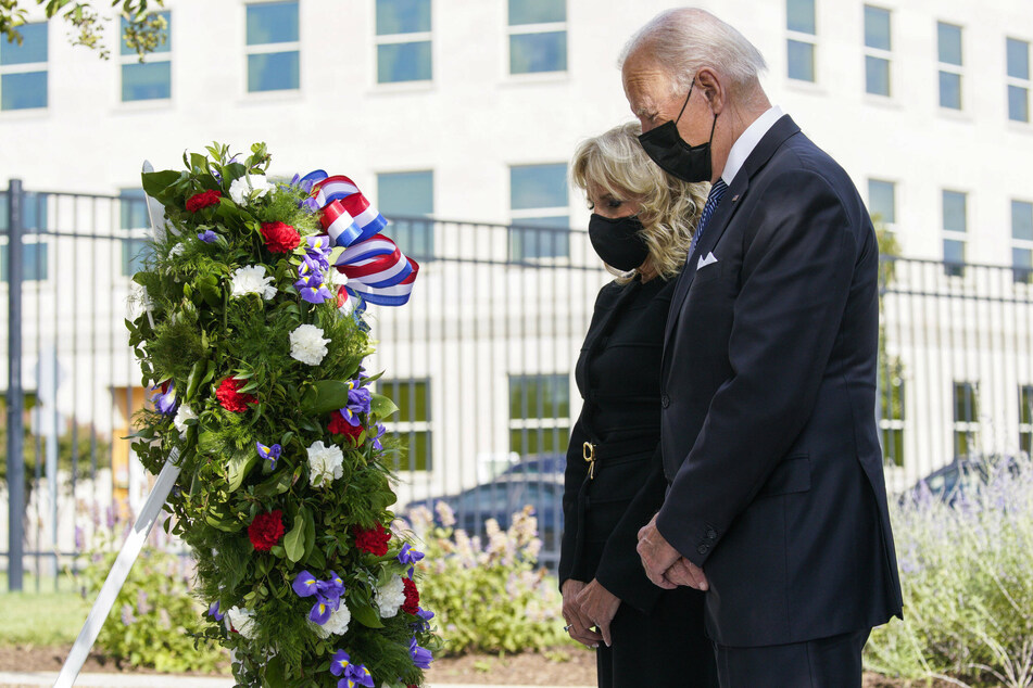 President Joe Biden and first lady Dr. Jill Biden also attended a wreath laying ceremony at National 9/11 Memorial at the Pentagon.