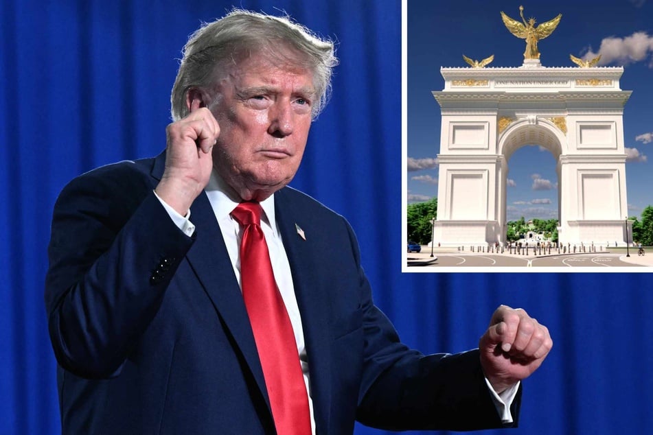 Work is set to begin in Washington this month on an enormous arch proposed by President Donald Trump, an official announced Thursday.