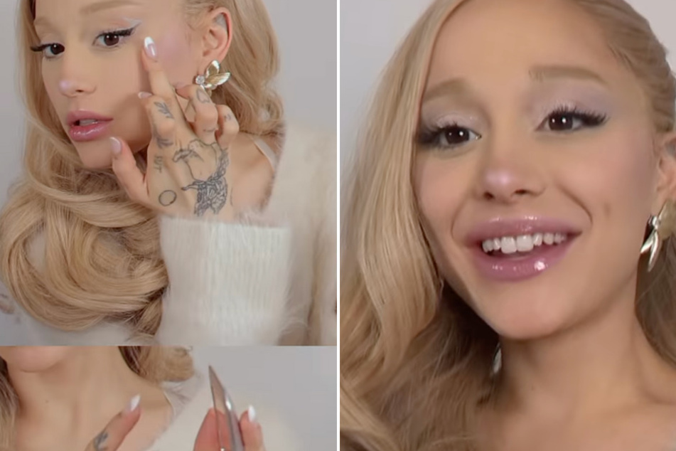 Ariana Grande flaunts curly blonde hair in stunning new holiday video