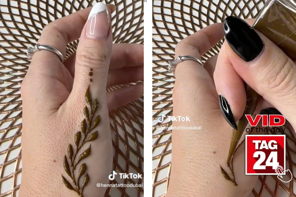 Viral Video of the Day for March 25, 2023: Hypnotizing henna!