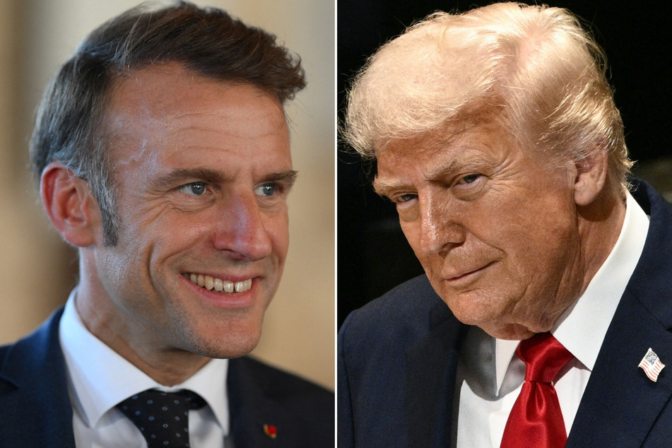 Macron calls Trump after getting stuck behind presidential motorcade: "Guess what!"