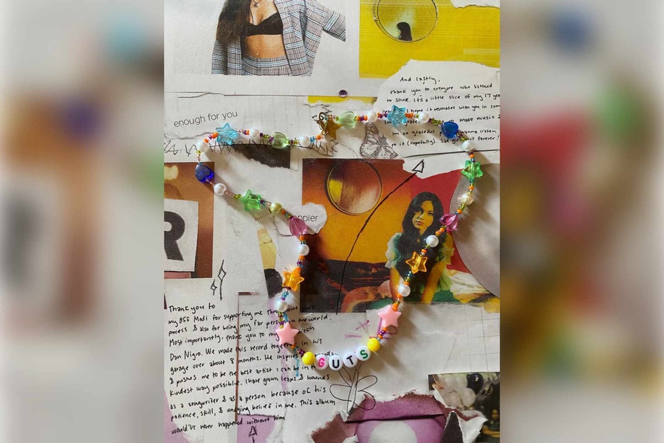 This funky GUTS beaded necklace is $17 at EversinceNYShop on Etsy.