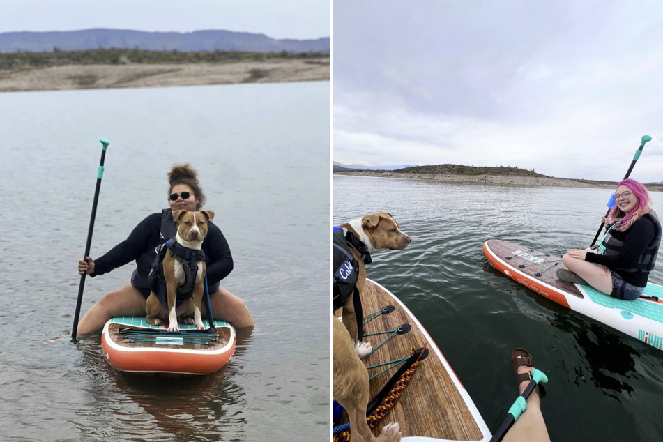 The dog seemed to really enjoy his time out on the water!