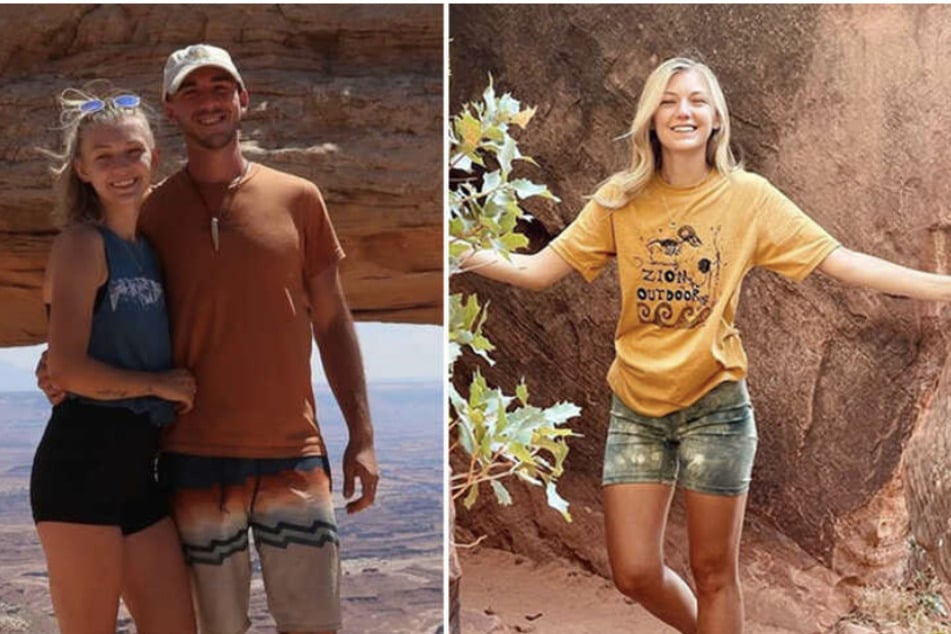 New video footage shows what might have been Gabby Petito's (r) last day alive before being murdered