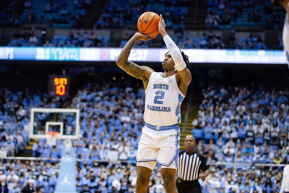 Caleb Love led all scorers with 28 points on Saturday night.
