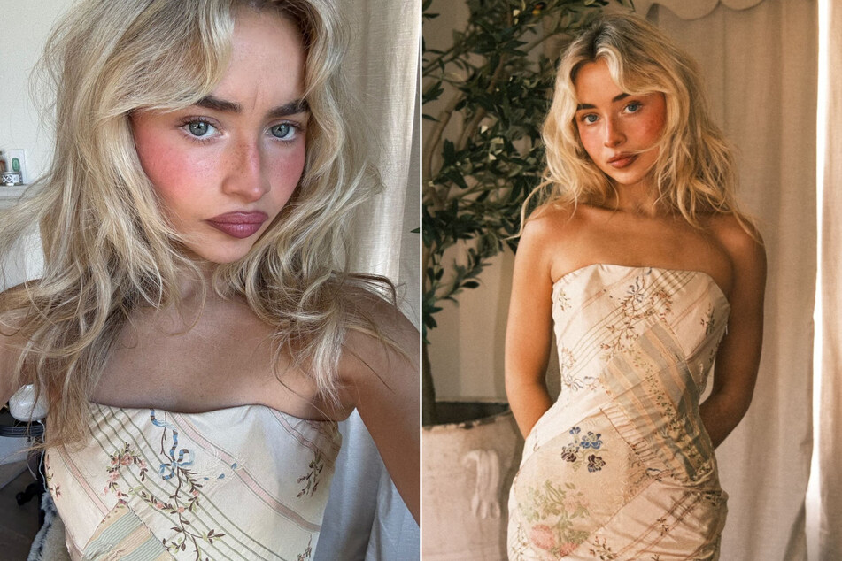 Sabrina Carpenter wowed in a cottagecore-esque look featuring a patchwork gown and soft glam for the 2025 Variety Hitmakers event.