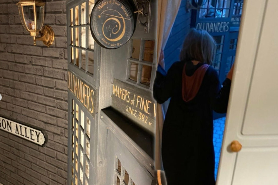 Father recreates Diagon Alley from Harry Potter for his daughter