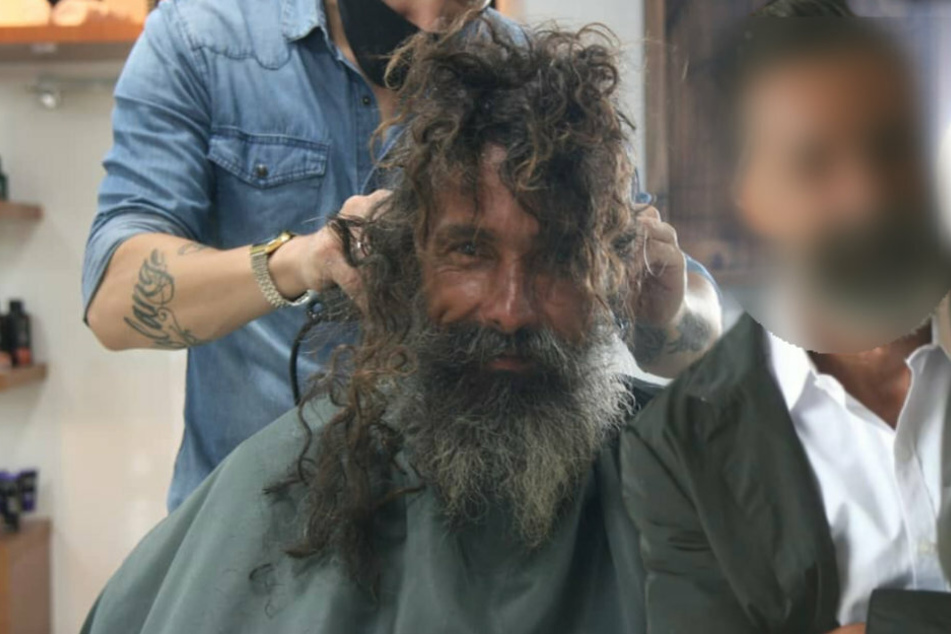 Homeless man gets mind-blowing makeover before being reunited with his sister