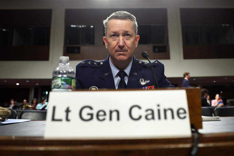 Retired Lt. Gen. Dan Caine, President Trump’s nominee to be Chairman of the Joint Chiefs of Staff, arrives for his Senate Armed Services Committee confirmation hearing on April 1, 2025, in Washington DC.