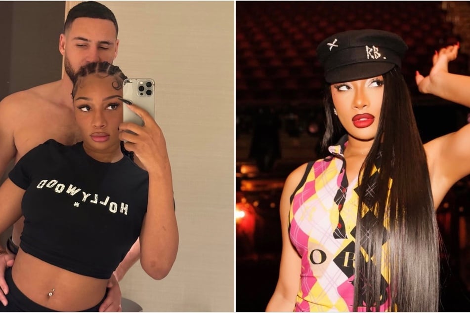 Megan Thee Stallion celebrates Moulin Rouge run with steamy Klay Thompson pic!