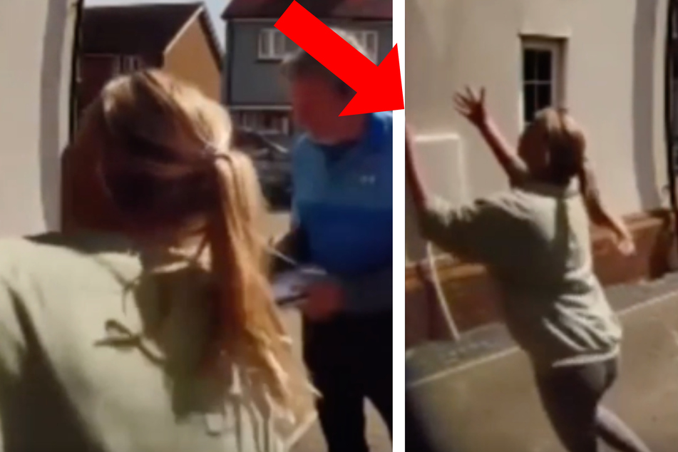 Dog falls from window in heart-stopping viral video