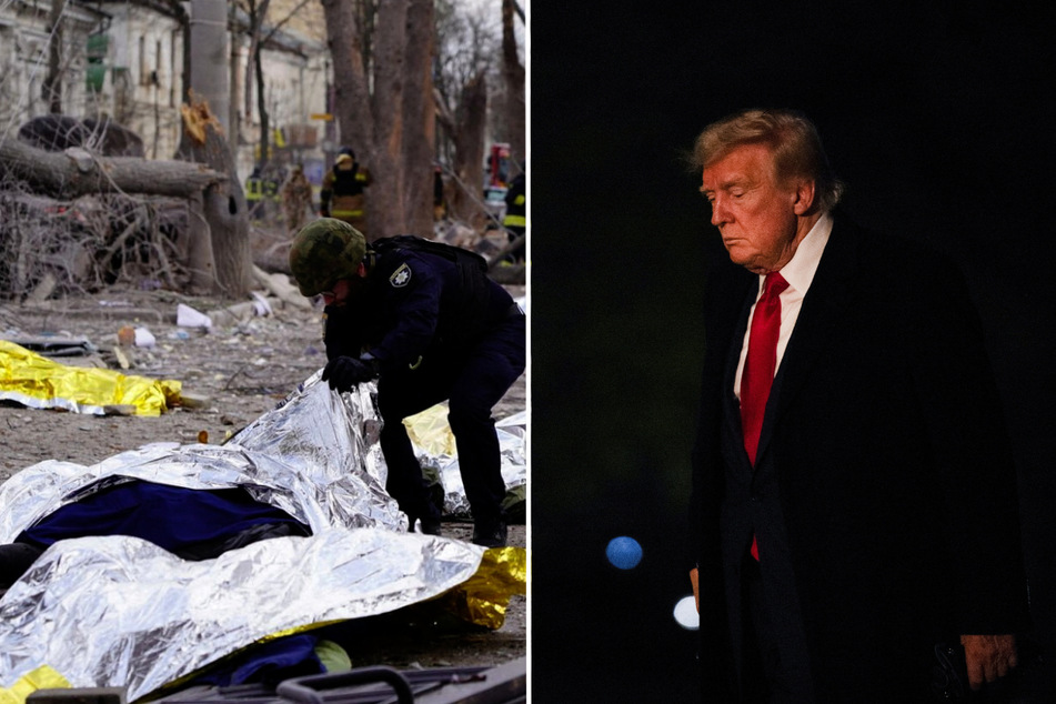 President Donald Trump responded to Russia's deadly strike on the Ukrainian city of Sumy over the weekend.
