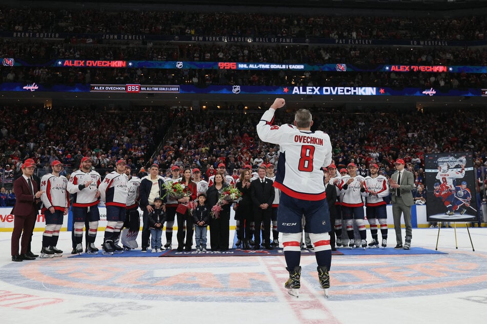 Alex Ovechkin scored his 895th goal for the Washington Capitals, breaking NHL legend Wayne Gretzky's all-time record.