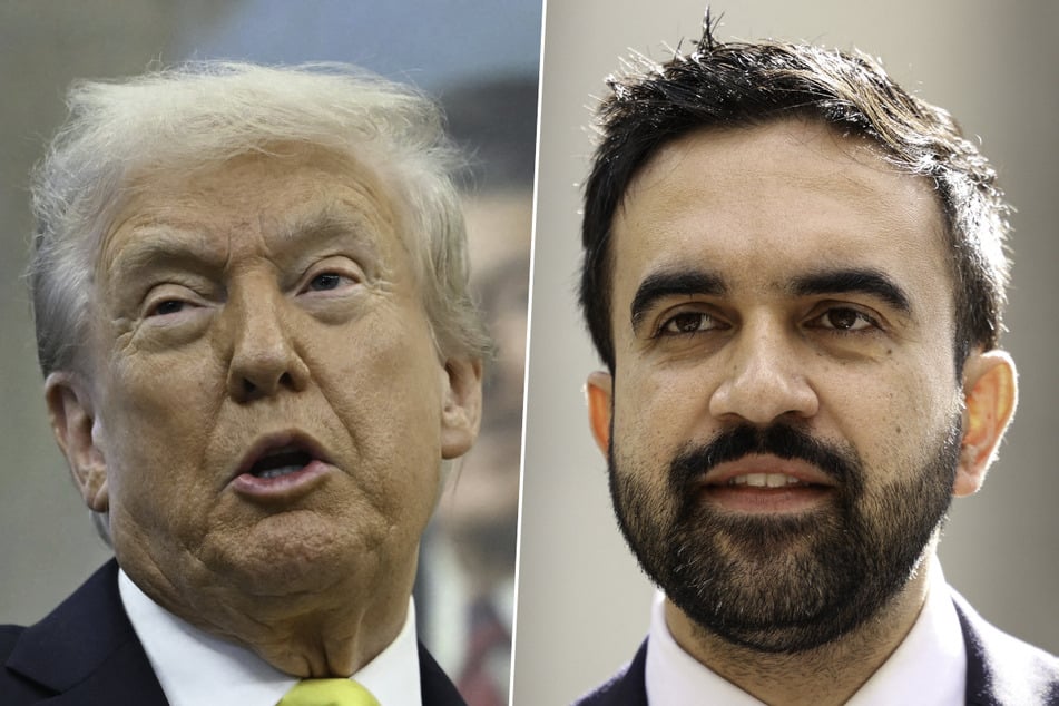 New York City mayoral frontrunner Zohran Mamdani (r.) sent a direct message to President Donald Trump during an appearance on Fox News on October 15, 2025.