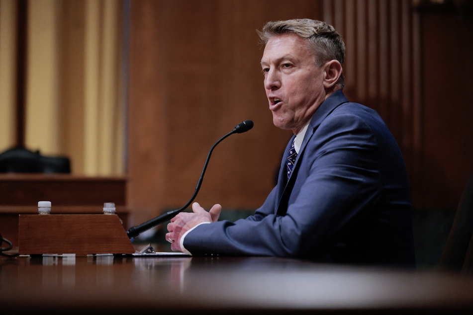 Rodney Scott testifies during his confirmation hearing before the Senate Finance Committee on April 30, 2025.