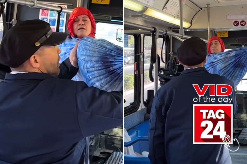 Viral Video of the Day for May 29, 2024: Man refuses to leave hammock in public bus: "I won't stop!"