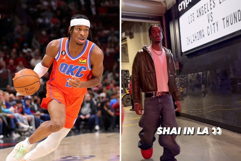 Shai Gilgeous-Alexander debuts social media's most bizarre shoes in head-turning style