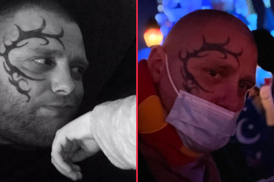 Luke Morrison-Williams has been called a "bad dad" due to his face tattoo.