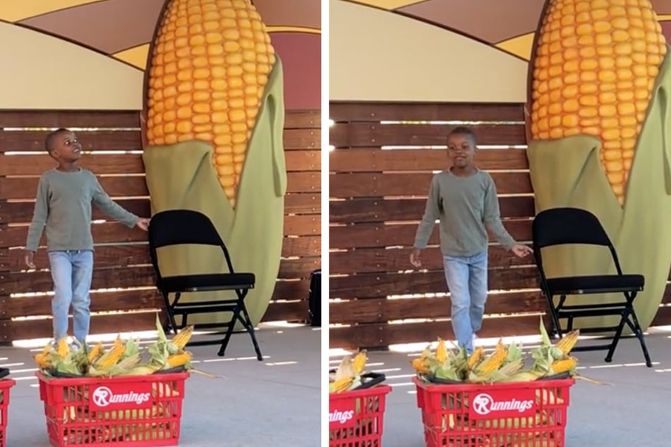 "Corn Kid" gets in on the Thanksgiving spirit!