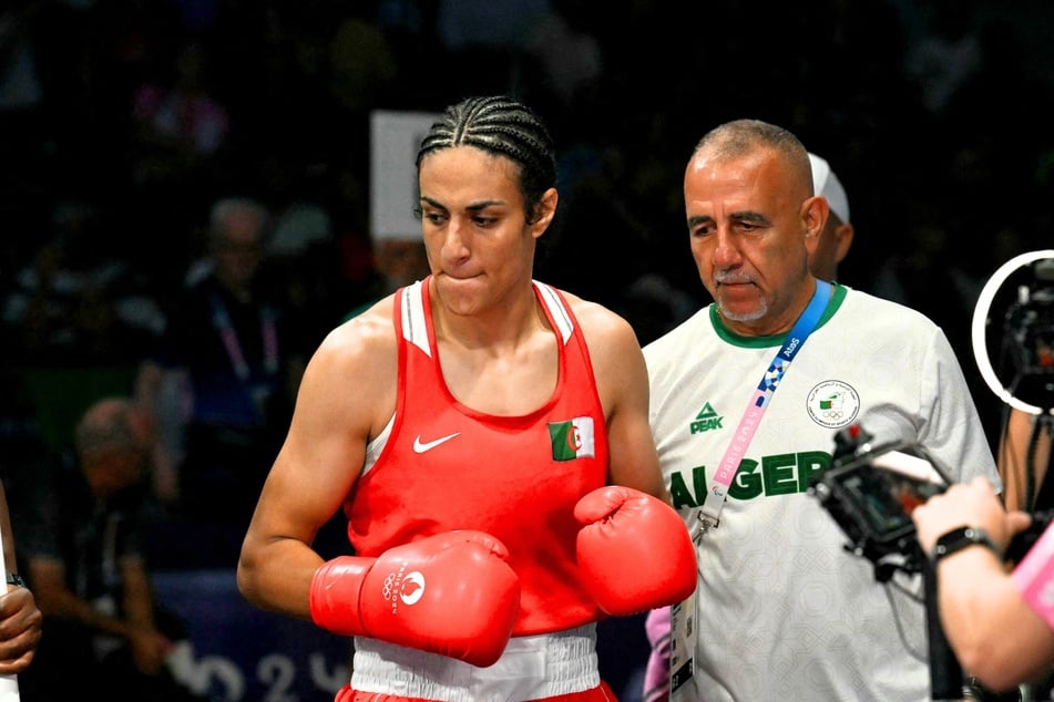Algeria's Imane Khelif arriving for her women's boxing match against Italy's Angela Carini during the Paris 2024 Olympic Games on August 1, 2024.